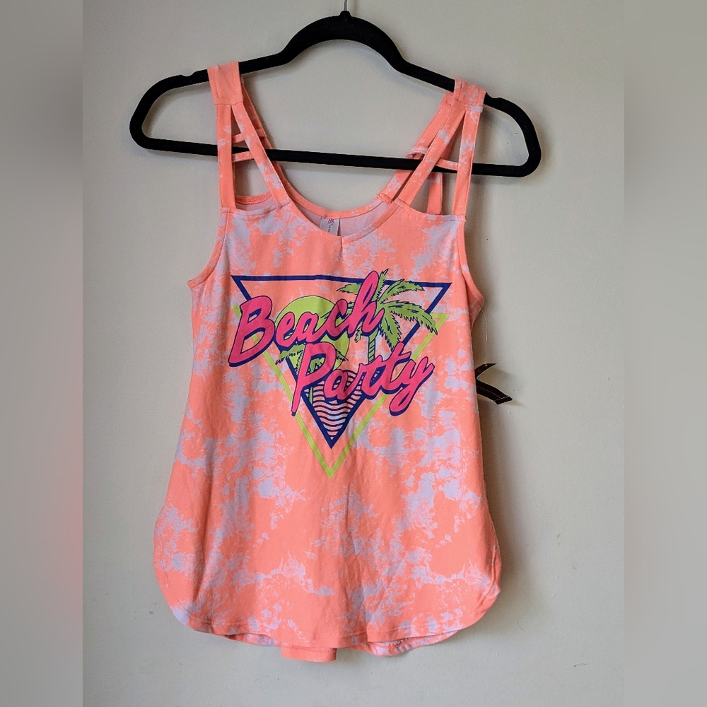 No Boundaries.Women's Junior's Soft Cut Out Strap Tank Top Size (S) 3-5 NWT
